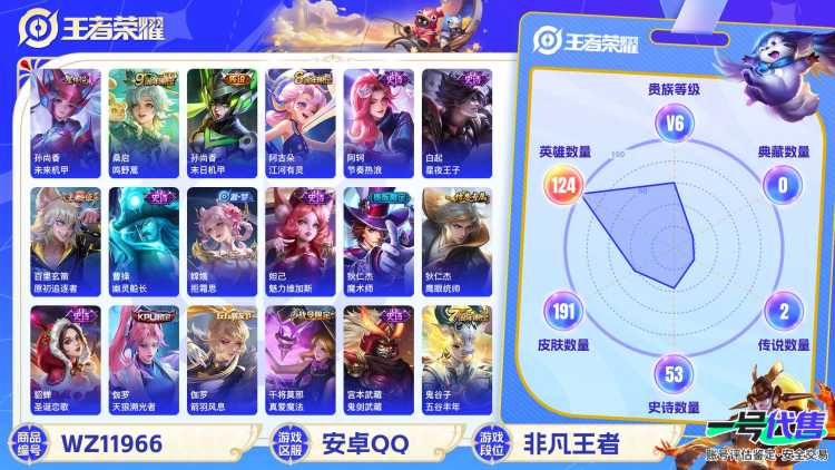 可二次【神威191皮肤2传说1星元】安卓QQ-124英雄-191皮肤【星元皮肤】未来机甲【传说皮肤】鸣野蒿 末日机甲【史诗皮肤】神威 龙之律动 星界战将 江河有灵 妄想食味 天穹祈灯 天穹之誓 顽趣