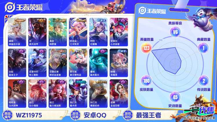 可二次【180皮肤1水晶2传说】安卓QQ-123英雄-180皮肤【1水晶】 神鉴启示录【传说皮肤】鸣野蒿 绛天战甲【史诗皮肤】龙之律动 怒海争锋 顽岩魄 江河有灵 天穹祈灯 天穹之誓 破空之剑 驭风
