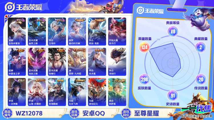 【21传说298皮肤2水晶3星元】安卓QQ-124英雄-298皮肤【2水晶】 最初的交响 鸣剑·曳影【星元皮肤】玉鸾吟 幽冥之眼 金色仲夏夜【传说皮肤】愿照·九州拓 李逍遥 琥珀纪元 鸣野蒿 惊梅引