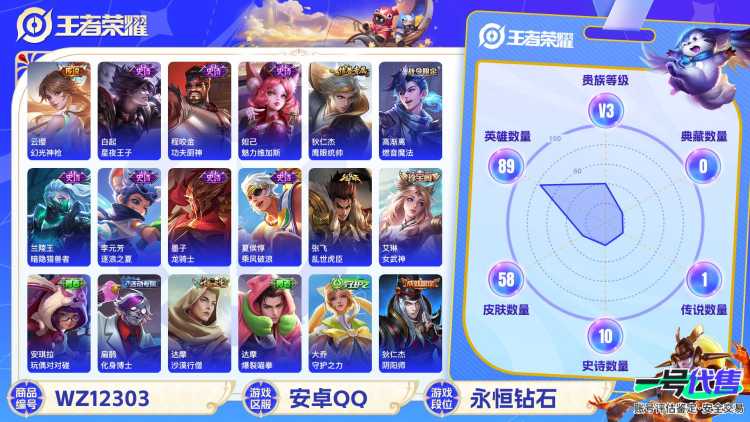 【1传说】安卓Q-89英雄【1传说】幻光神枪【12史诗】燃音魔法 天穹祈灯 功夫厨神 魅力维加斯 鹰眼统帅 暗隐猎兽者 逐浪之夏 龙骑士 水果甜心 乘风破浪 乱世虎臣 星夜王子【29勇者】劲辣红锅 