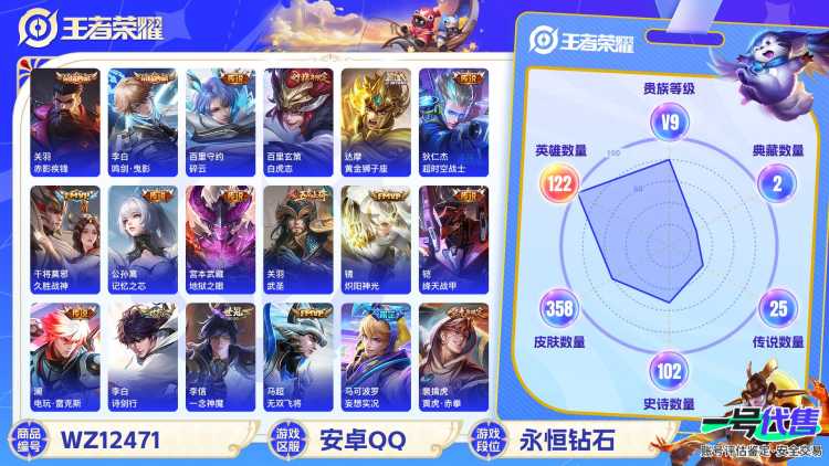 可二次【358皮肤26传说2水晶2金标】安卓QQ-122英雄-358皮肤【2水晶】 赤影疾锋 鸣剑·曳影【传说皮肤】白虎志 电玩·雷克斯 百相守梦 鸣野蒿 妄想实况 记忆之芯 诗剑行 碎云 无双飞将