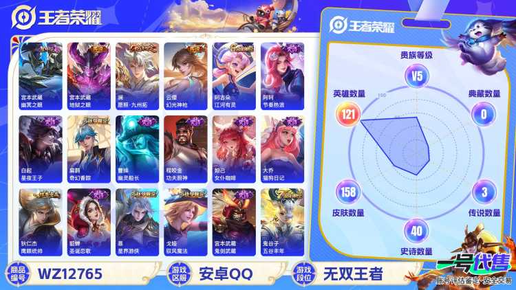 【158皮肤3传说1星元】安卓Q-121英雄【1星元】幽冥之眼【3传说】愿照·九州拓 地狱之眼 幻光神枪【42史诗】龙之律动 江河有灵 地狱燃心 天穹祈灯 茶境仙 奇幻香踪 星界游侠 顽趣 驭风魔法