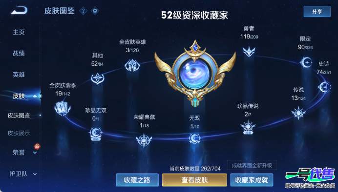 苹果QQ 122英雄 262皮肤 贵族等级7 已兑换荣耀水晶数1  九霄神辉 器灵·螭龙剑 酷洛米之心 大耳狗之梦 时之恋人 怒海麟威 曦玄引 云鹰飞将 李逍遥  山海·炽霜斩 诗剑行 愿照·九...