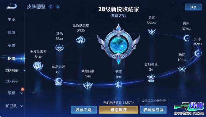 安卓QQ 122英雄 142皮肤 贵族等级7 已兑换荣耀水晶数1  九霄神辉 时之奇旅 怪盗基德 江户川柯南 幻光神枪 音你心动 愿照·千秋盛 末日机甲 地狱之眼 久胜战神 胖达荣荣 愿照·九州...