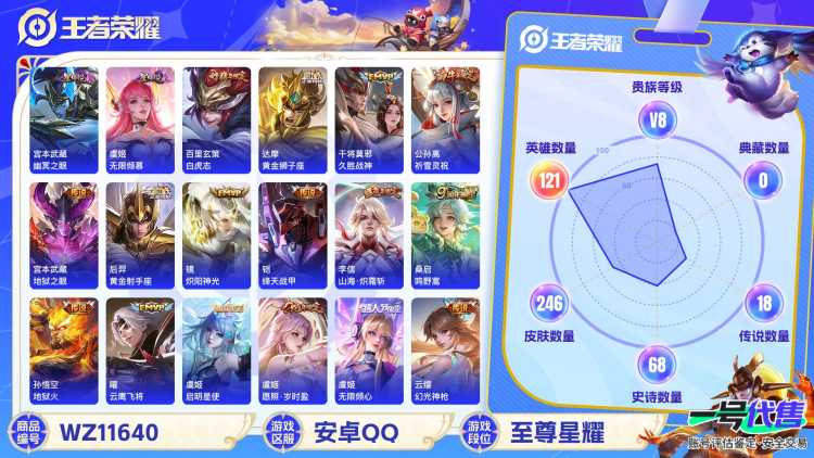 可二次【18传说246皮肤2星元】安卓QQ-121英雄-246皮肤【星元皮肤】无限倾慕 幽冥之眼【传说皮肤】白虎志 愿照·岁时盈 鸣野蒿 云鹰飞将 无限倾心 山海·炽霜斩 黄金狮子座 久胜战神 祈雪