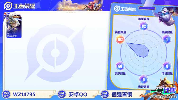 1997008-8有二次【秒换绑，无需等三天v2-98英雄-64皮肤-1典藏 安卓Q-V-64皮肤 -1水晶(已兑换) 银白咏叹调 苍穹之光 未来纪元赵云 原初探秘者 曙光守护者 逐浪之夏 末日机甲