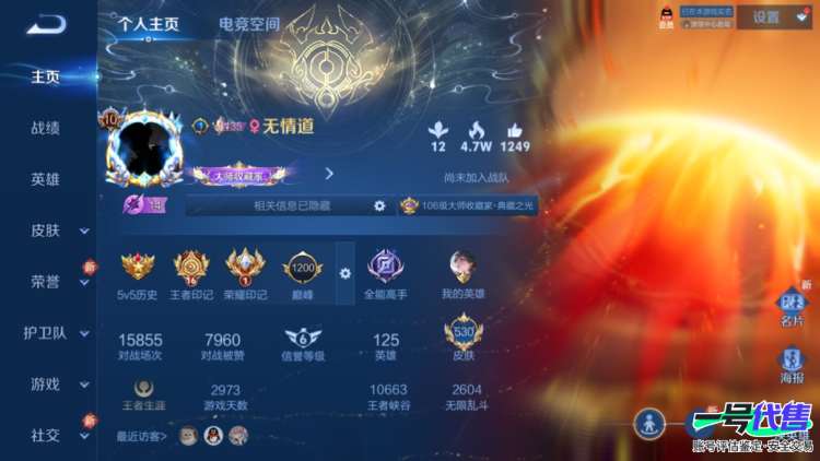 贵族10安卓QQ可二次，1珍品无双10典藏 2无双 6珍品 81传说530皮肤，5个星传说，鸿兔大展天幕